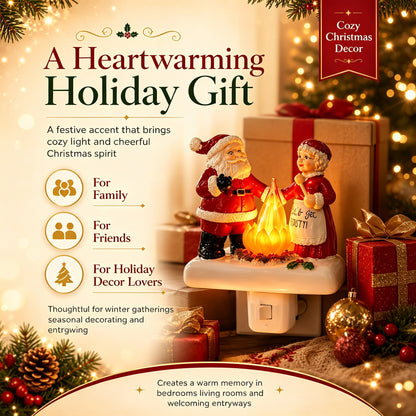 Santa Claus Resin Night Light A Cheerful Glow for Christmas
