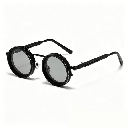 Adjustable Shades Glasses Tint Rounded Polarized Uv400 Lenses Nd Filter Sunglasses 1-9 Gears