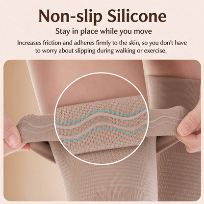1Pair Unisex Knee Sleeves—Warm, Comfortable, and Featuring an Anti-slip Design