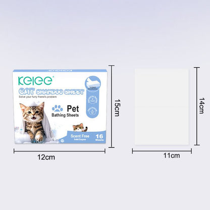 Activated Rinse-Off Dog Shampoo Sheets-Lick-Safe, Tear-Free, Travel-Friendly