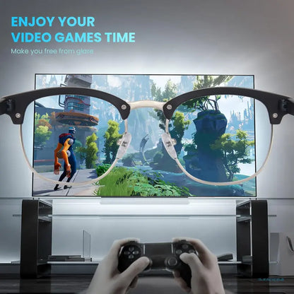 Computer Photochromic Blue Light Blocking Glasses Men Women, Anti Blu-Ray