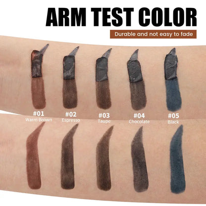 5Pcs Eyebrow Gel Peel Off, Waterproof & Long-lasting Transfer-proof Brow Tinted Stain