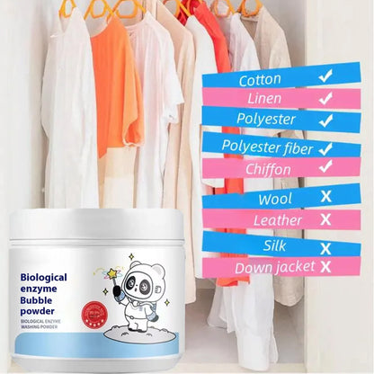 Biological Enzyme Bubble Powder, Powerful Decontamination, Strong Bleaching, Yellowing
