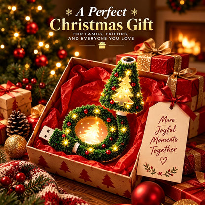 Plug and Play HD Christmas Projector, USB Powered Christmas Night Light with 6+ Holiday Patterns