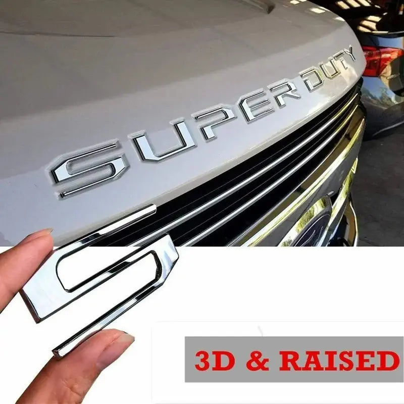 For 2017- 2022 Models ONLY!3D Raised Super Duty Insert Letter Emblem Decal
