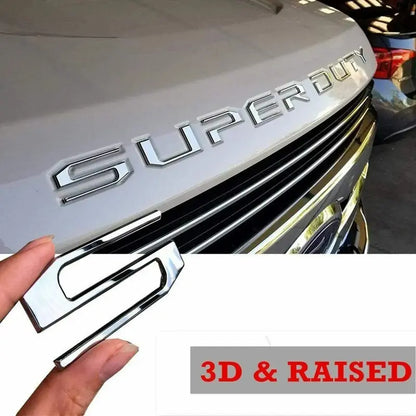 For 2017- 2022 Models ONLY!3D Raised Super Duty Insert Letter Emblem Decal