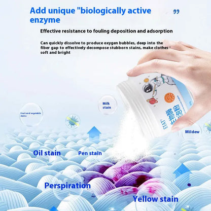 Biological Enzyme Bubble Powder, Powerful Decontamination, Strong Bleaching, Yellowing