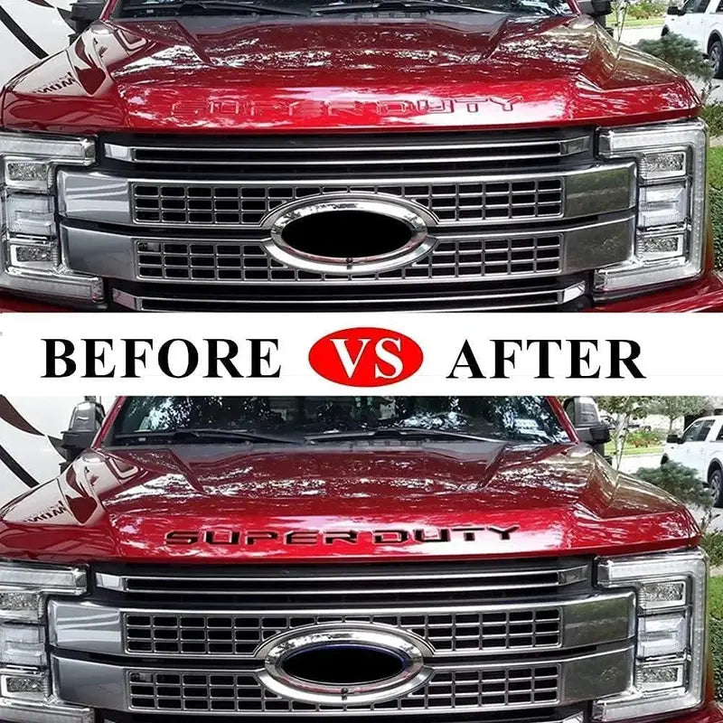 For 2017- 2022 Models ONLY!3D Raised Super Duty Insert Letter Emblem Decal