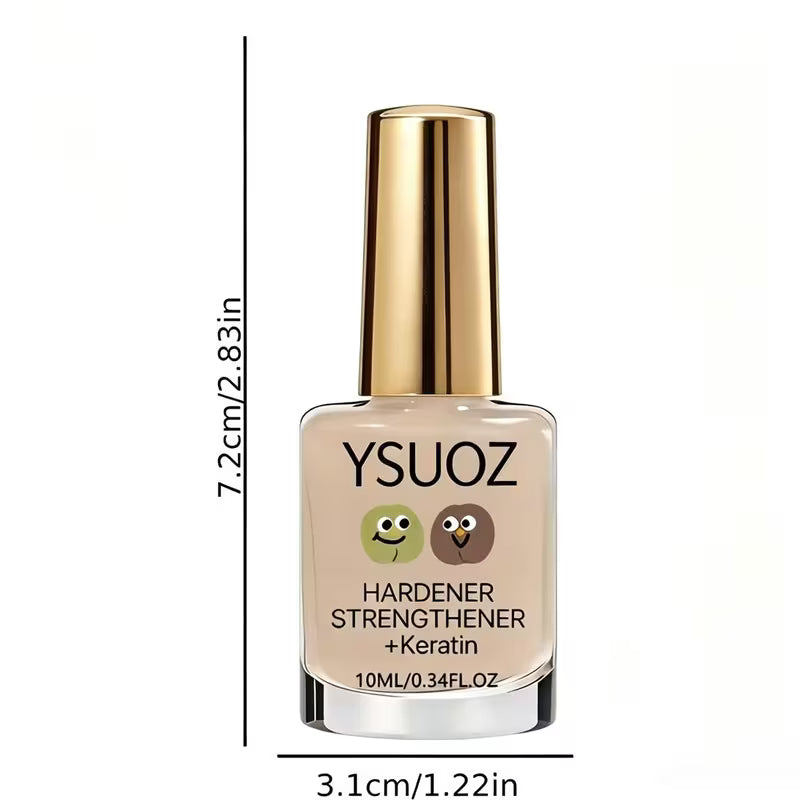 2Pcs Nude Nail Strengthener with Vitamin E improves nail surface and protects brittle nails