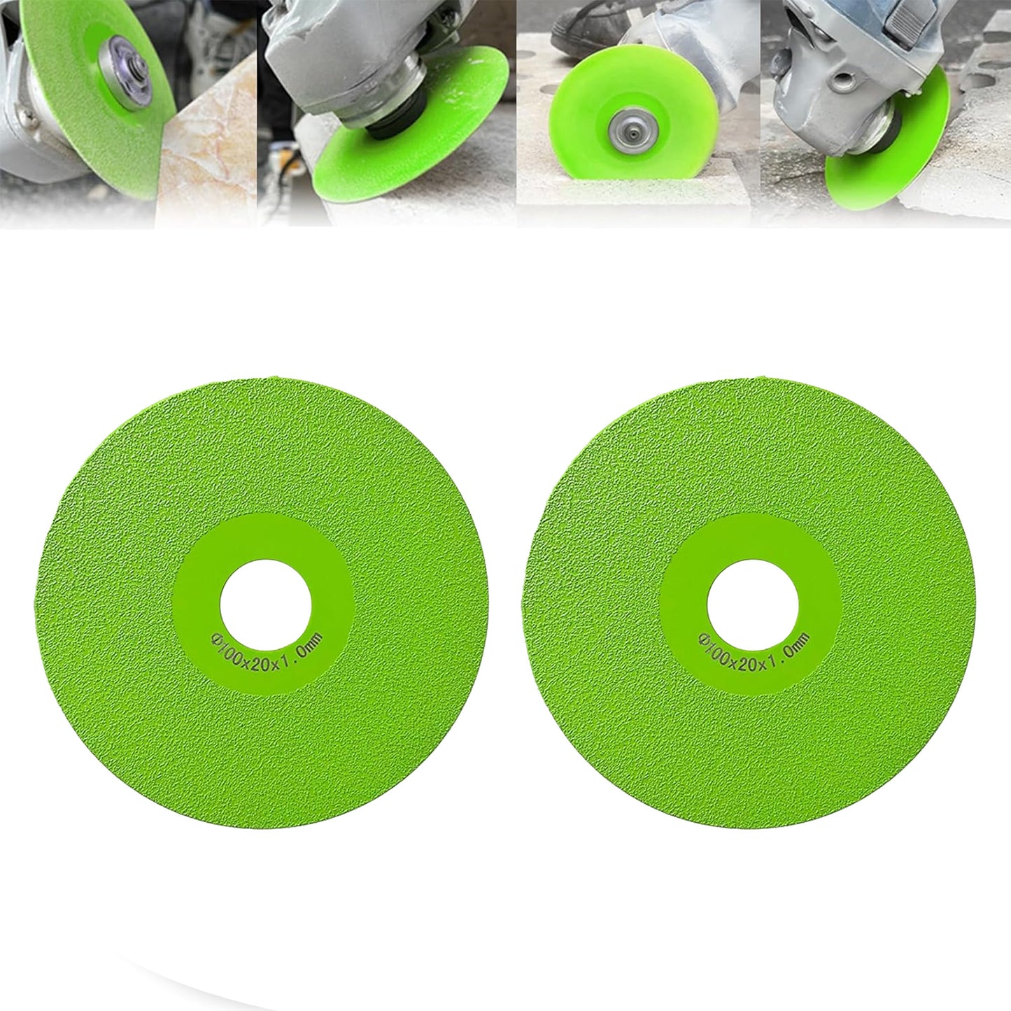 2Pcs Rock Slab Grinding Disc Cutting Blade, 4 * 7/8 inch