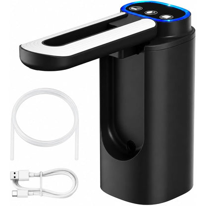 Foldable Spout Rechargeable Water Bottle Pump ,3-Mode Electric Water Dispenser Pump for 5 Gallon Bottles
