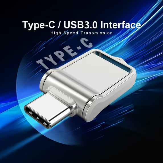 2TB Metal Flash Drives USpB 3.2 Steady Speed Pendrive Portable SSD Memoria Flash Disk Adaptier