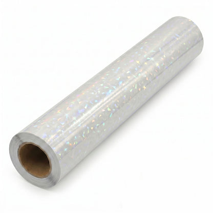 1Roll Iridescent Holographic Sticker Paper Vinyl Roll Self-Adhesive Laminating Sheets Film 11.8inch*10ft