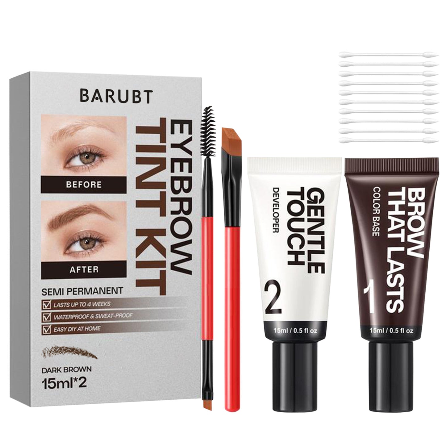 Eyebrow Color Kit, Long Last Effect Up to 4 Weeks