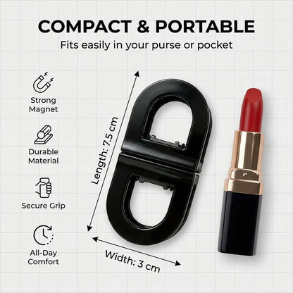 4Pcs Magnetic Hair Clips for Women - Strong Hold No-Slip Magnetic Flat Hair Clip