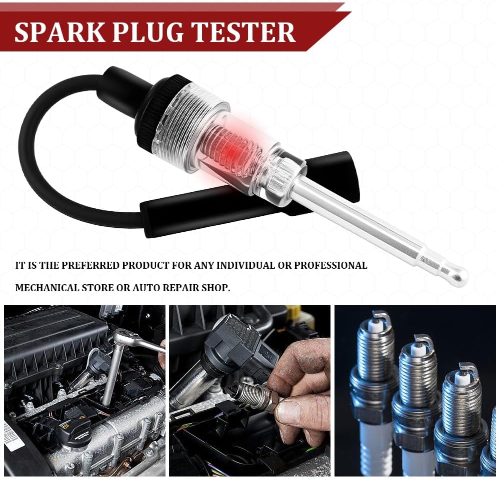 Inline Spark Plug Tester - Plug-in Easy Use Complete Kit