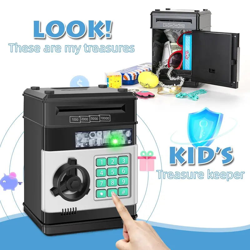 Piggy Bank for Kids Adults, Electronic ATM Coin Cash Bank