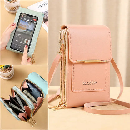 Small Crossbody Cell Phone Bag for Women, Mini Shoulder Purse with Credit Card Slots