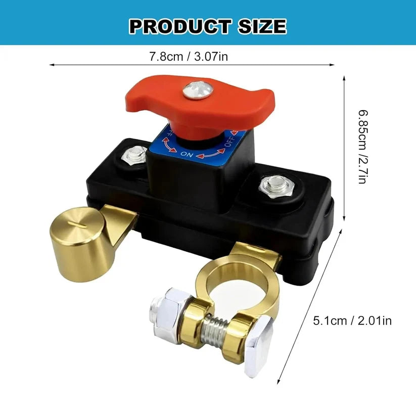 Car Battery Disconnect Switch - Universal Battery Disconnect Switch & Leak Protector