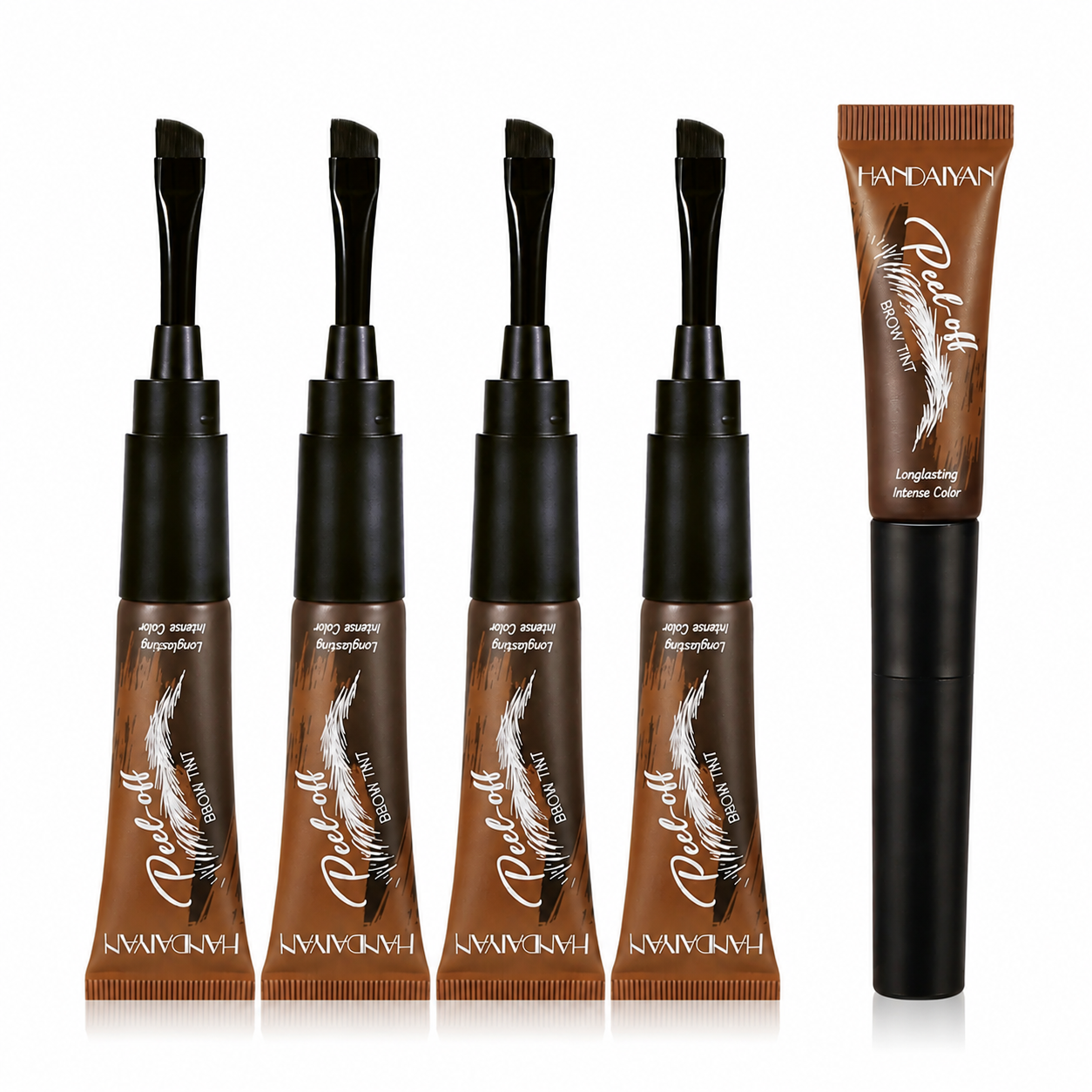 5Pcs Eyebrow Gel Peel Off, Waterproof & Long-lasting Transfer-proof Brow Tinted Stain