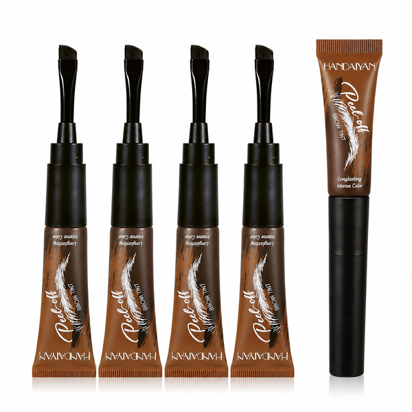 5Pcs Eyebrow Gel Peel Off, Waterproof & Long-lasting Transfer-proof Brow Tinted Stain