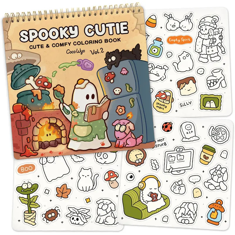 Coloring Book (Spiral Bound) & Sticker Set