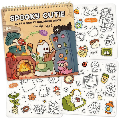 Coloring Book (Spiral Bound) & Sticker Set