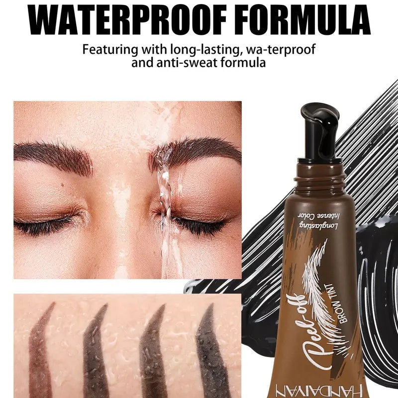 5Pcs Eyebrow Gel Peel Off, Waterproof & Long-lasting Transfer-proof Brow Tinted Stain