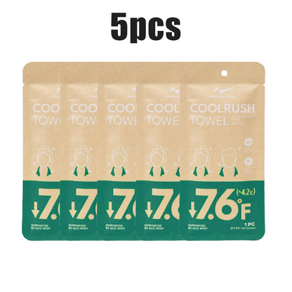 5PCS Cool Towel, Cooling Neck Wraps, Ice Towel, Instant & Long-Lasting Cooling