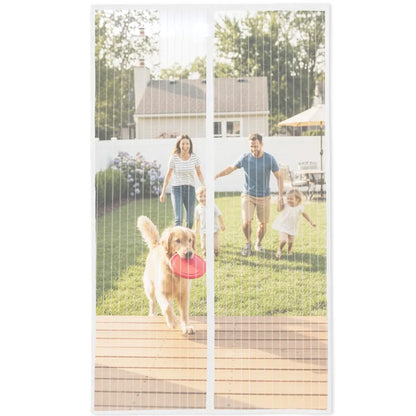 Magnetic Screen Door – Automatic Close, Keeps Bugs Out, Pet & Kid Friendly