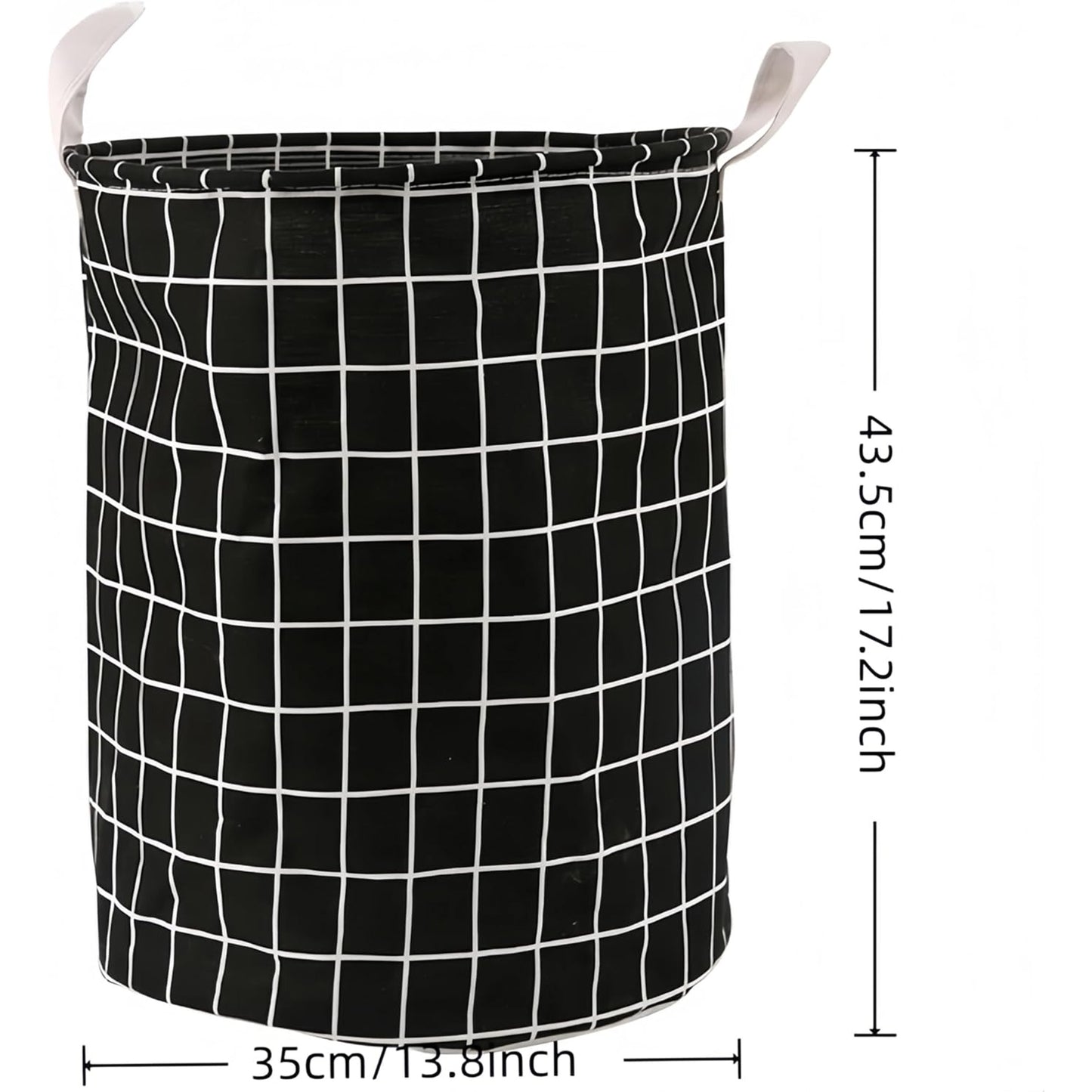 Laundry Basket Canvas Fabric Collapsible Organizer Basket for Storage Bin Toy Bins Gift Baskets Bedroom Clothes