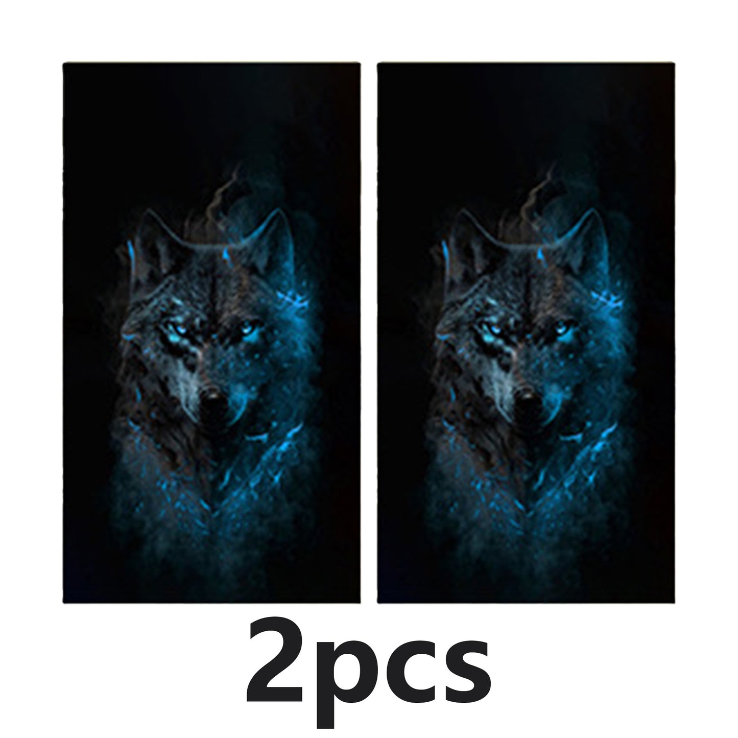 2PCS Animal Background Car Stickers Protective Stickers