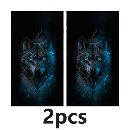 2PCS Animal Background Car Stickers Protective Stickers