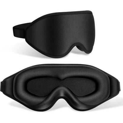Total Blackout 3D Sleeping Mask, Super Lightweight & Silky Soft Eye Mask