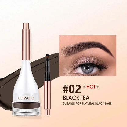 2Pcs Natural-finish Brow Mascara—Waterproof, Long-lasting, and Smudge-proof.