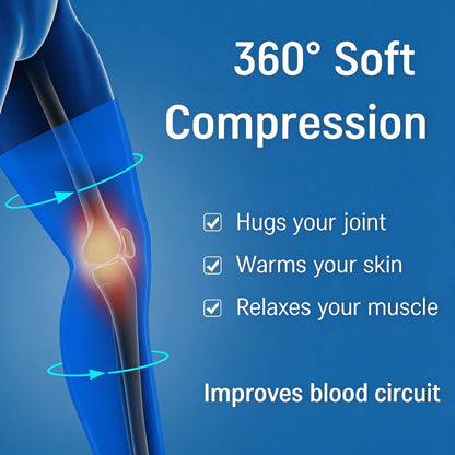 1Pair Unisex Knee Sleeves—Warm, Comfortable, and Featuring an Anti-slip Design