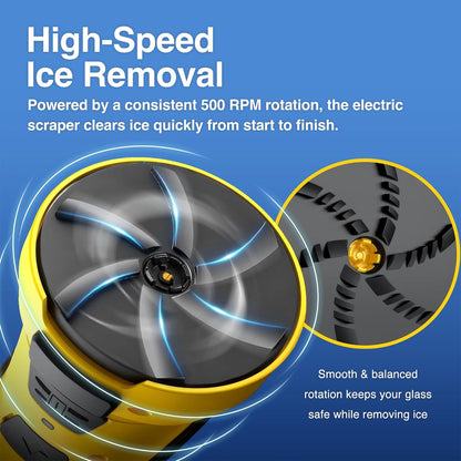 Electric Ice Scrapers for Car Wind Shield,Handheld Snow Scraper for Car,USB Rechargeable