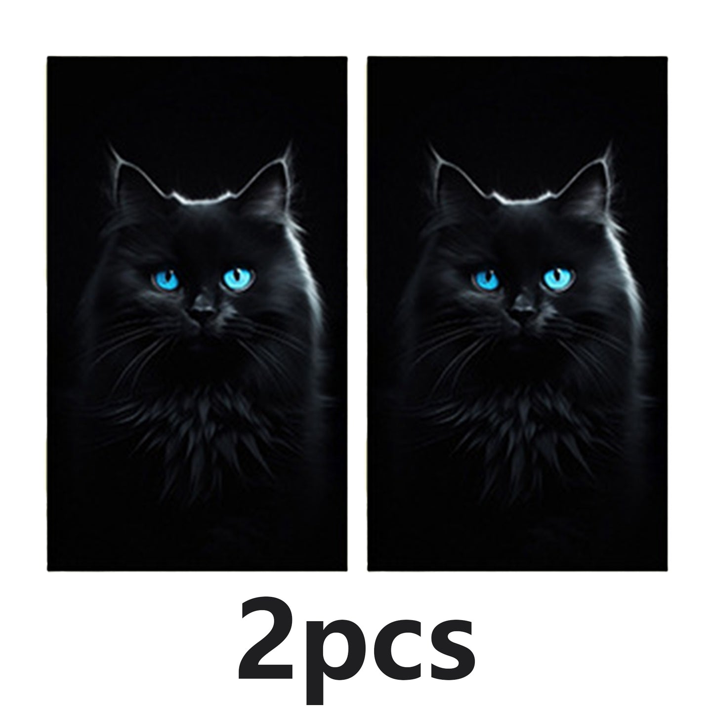 2PCS Animal Background Car Stickers Protective Stickers