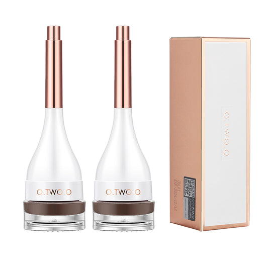 2Pcs Natural-finish Brow Mascara—Waterproof, Long-lasting, and Smudge-proof.