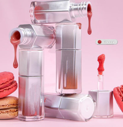 6 PCS Glass Lock Air Gloss Set High Shine Finish Moisturizing Lip