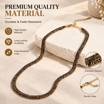 Unisexo Stylish Snakeskin-pattern Necklace