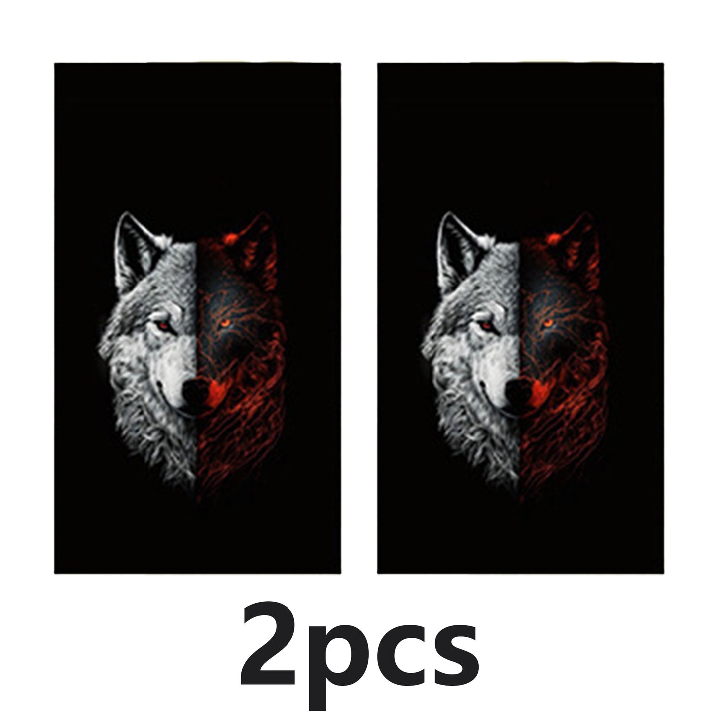 2PCS Animal Background Car Stickers Protective Stickers