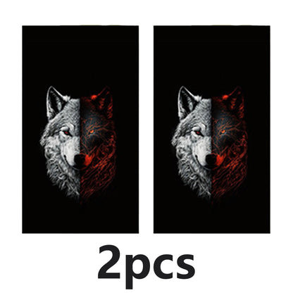 2PCS Animal Background Car Stickers Protective Stickers