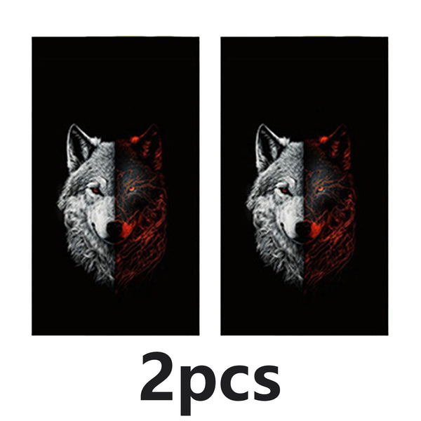 2PCS Animal Background Car Stickers Protective Stickers
