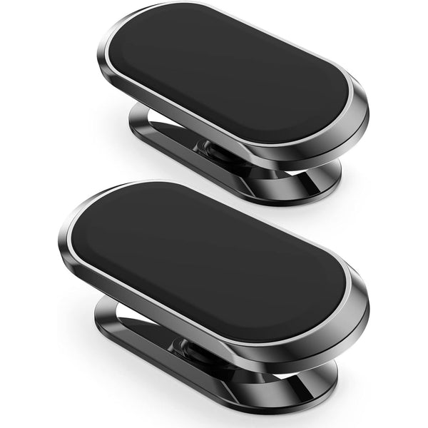 2 Pcs Magnetic Phone Holder for Car -360 Rotation,Compatible with All Cell Phone