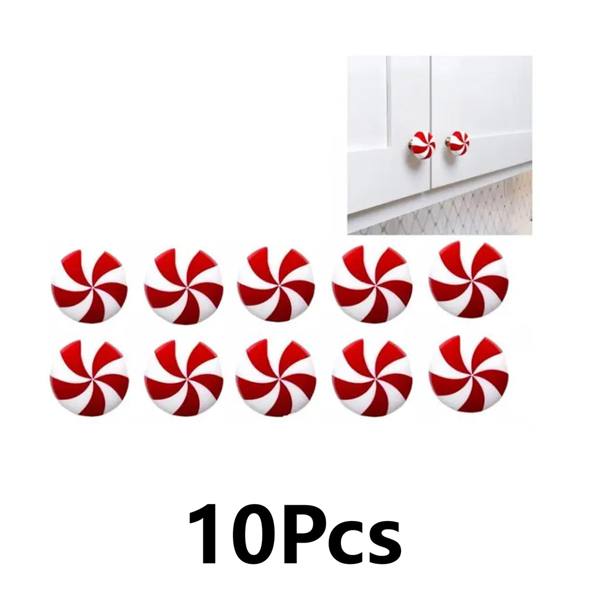 10‑Pack Halloween Jack‑O‑Lantern Decorative Knob Covers