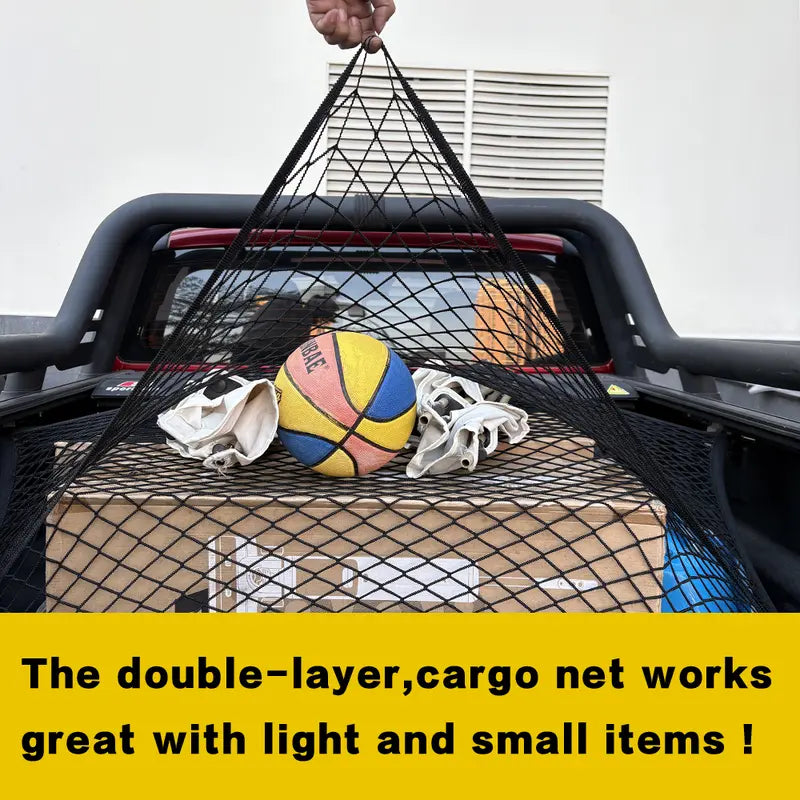 Highly Elastic Cargo Net, Simple Truck Bed Cargo Mesh Organizer
