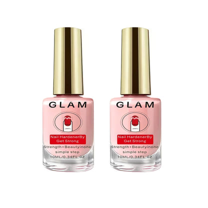 2PCS Natural Pink Nail Hardener – Quick-Drying Nail Strengthener