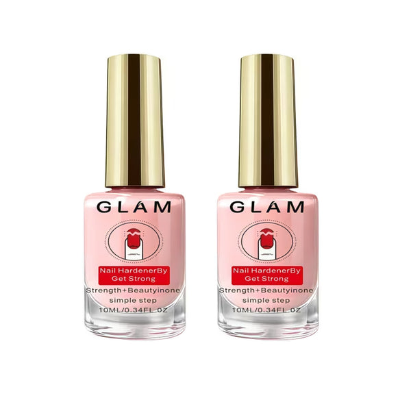 2PCS Natural Pink Nail Hardener – Quick-Drying Nail Strengthener