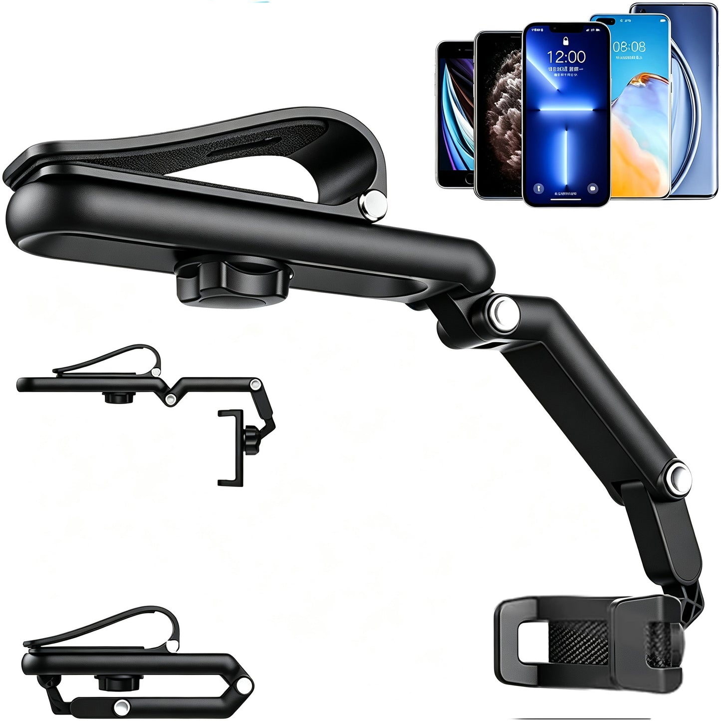 Rotatable and Retractable Car Phone Holder - 1080 Multifunction Sun Visor